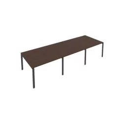 Переговорный стол (3 столешницы) Метал Сйстем Б.ПРГ-3.2 Венге/Антрацит / Metal System