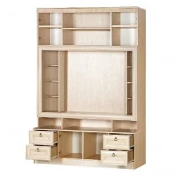 Модульный шкаф в гостиную 603  Денвер светлый