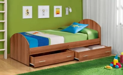 Кровать с ящиками на уголках №2 ЛДСП 700*1900 Бук