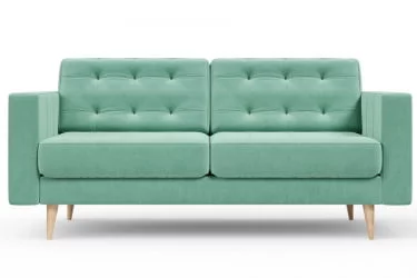 Диван с пластиковыми ножками Торн Светло-бирюзовый