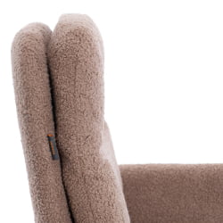 Кресло Довер хром букле, коричневый, барни кокоа / Dover barni cocoa