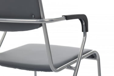 Кресло Никс Плус РCХ ОМКЛ-03 Серый/Металл окрашенный Хром / Nix Plus RCH OMKL-03