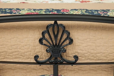 Односпальная кровать РУМБА (AT-203)/ RUMBA дерево гевея/металл, 90*200 см (Single bed), красный дуб/черный