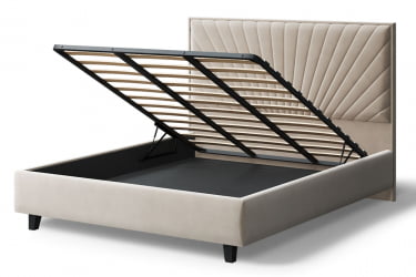 Кровать Леона, 2000 кс 1400 мм, бежевый / x