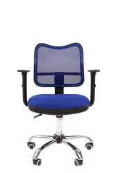 Офисное кресло для оператора CХАИРМАН 450 Хроме Нев Синий / CHAIRMAN Chrome New