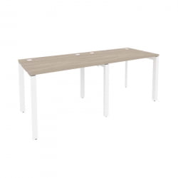 Рабочая станция на П-образном м/к ОНИКС О.МП-РС-2.1.7 Дуб Аттик/Белый / ONIX O.MP-RS-2.1.7
