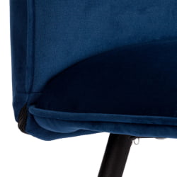 Мягкий стул Sweet LT, велюр, Blue (синий), 41х55х88 см