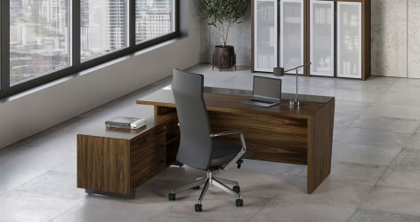 Кабинет руководителя Corner №3 Орех Лоренцо Графит