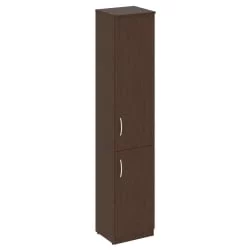 Шкаф высокий узкий правый (1 низкая дверь ЛДСП, 1 средняя дверь ЛДСП) NOVA S В.СУ-1.3 R Венге Цаво