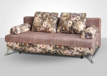 Диван Комфорт рогожка в1 вензель серый 282-1