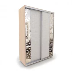 Шкаф-купе в гостиную комнату Акцент-Вера КР 1200х600  Дуб молочный