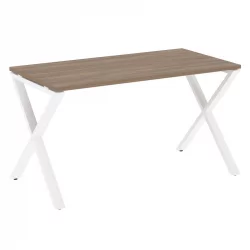 Стол рабочий LOFT VR.L-SRX-3.7 Металл белый Дуб Аризона