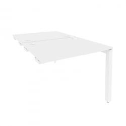 Стол-приставка двойной на П-образном м/к к опорным элем. ONIX O.MP-D.SPR-1.8 Белый Бриллиант