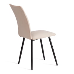 Мягкий стул La Rousse NEW, велюр, бежевый/черный, 7, 45x55x93 см