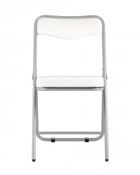 Складной стул Джонни silver экокожа Белый