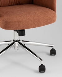 Кресло офисное ТопЧаирс Неома терракотовый ткань / TopChairs Neoma