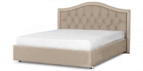 Мягкая интерьерная кровать "Калининград" с подъемным механизмом Материал фасада: Велюр; Спальное место: 800х2000 мм; Цвет фасада: Светло серый; Цвет корпуса: Светло серый 