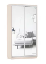 Шкаф-купе двухдверный Экспресс Дуо Экспенс 1200х2400х Дуб молочный / 1200х2400h