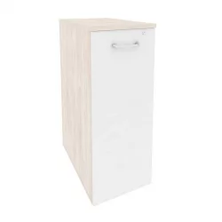 Тумба высокая выдвижная приставная / опорная ОНИКС О.ВТПО-7 Денвер Светлый/Белый / ONIX O.VTPO-7