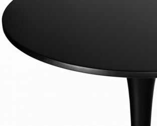 Обеденный стол МИА БАР (черная столешница, черное основание) / MIA BAR