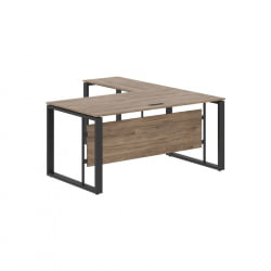 Стол с боковой приставкой ЕНИО ЕCТ 1619 Кария Пальмира/Антрацит / ENIO ECT