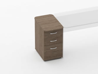 Тумба приставная на 3 ящика Глассй 3.10.14 Дуб Верцаска / Glassy