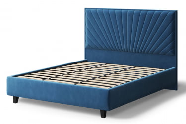 Кровать Леона, 2000кс1600мм, синий / 2000x1600мм,