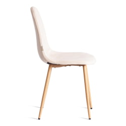 Стул BREEZE (mod. JSC-58) Велюр/металл , 44 х 53 х 86 см, Creamy (кремовый) HLR 5 / натуральный