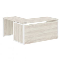 Стол письменный угловой правый XTEN-QP XQPCT 1615H R Сосна Эдмонт Белый