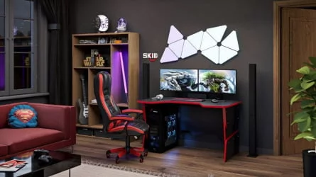 Компьютерный стол SKILL STG 1385 Металлик