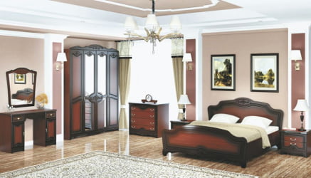 Кровать Лотос 160х200 без основания Орех