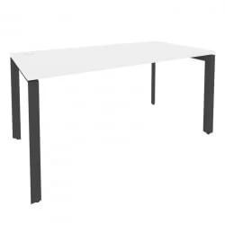 Стол рабочий на П-образном м/к ОНИКС О.МП-СП-4.8 Белый Бриллиант/Антрацит / ONIX O.MP-SP-4.8