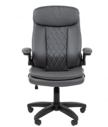 Кресло офисное CХАИРМАН 533 экокожа Серый / CHAIRMAN