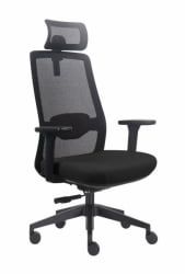 Кресло офисное Cросс Черный / Cross