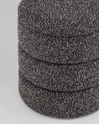 Пуф с ящиком Hive XS букле черный меланж