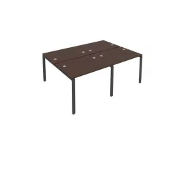Рабочая станция на 4 раб.места Метал Сйстем БП.СМ-4.1 Венге/Антрацит / Metal System