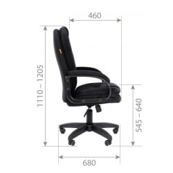 Кресло руководителя CХАИРМАН ДОМ (Хоме) 668 ЛТ (ЛТ) Черный / CHAIRMAN (Home) (LT)