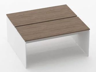 Письменный стол для двоих Deka ЛДСП каркас 75.145.16 Дуб Верцаска/Белый