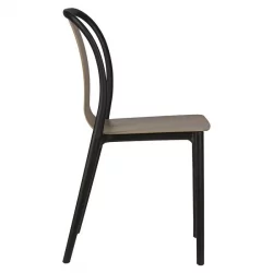 Стул обеденный ДОБРИН АДЭМ (черный/бежевый) / DOBRIN ADAM