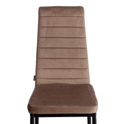 Стул Еасй (мод. ДЖСC02-1) металл, флок, 41 х 52 х 96 см, Беиге (бежевый) ХЛР8 / черный / Easy (mod. JSC02-1) Beige HLR8