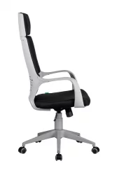 Кресло оператора Riva Chair 8989 (серый пластик) Черный