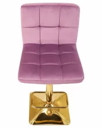 Стул барный DOBRIN GOLDIE Пудрово-сиреневый велюр MJ9-52