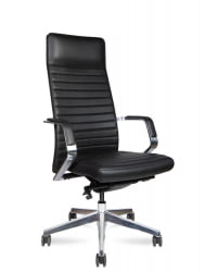 Кресло руководителя СИЕНА M кожа Черный