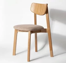 Стул с мягким сиденьем Вега Berry жаккард Дуб золотой