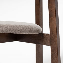 Стул с мягким сиденьем Вега Sand жаккард Орех