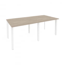 Стол переговорный (2 столешницы) ОНИКС О.МП-ПРГ-2.1 Дуб Аттик/Белый / ONIX O.MP-PRG-2.1