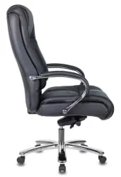Кресло руководителя Бюрократ T-9925SL кожа Черный