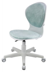 Кресло 1139 FW PL White велюр Bliss 10 голубой