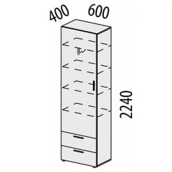 Шкаф для посуды в гостиную Джерси 602.16