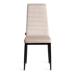 Мягкий стул Easy (mod. JSC02-1) металл, флок, 41 х 52 х 96 см, beige (молочный) HLR2 / черный